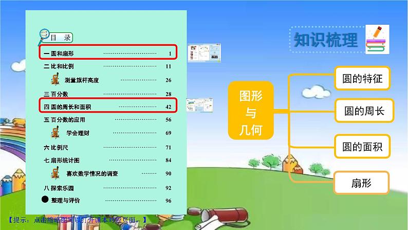 冀教版数学六年级上册 整理与评价-图形与几何课件03