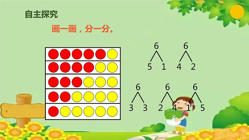 人教版数学一年级上册 5.2 6、7的组成课件第3页