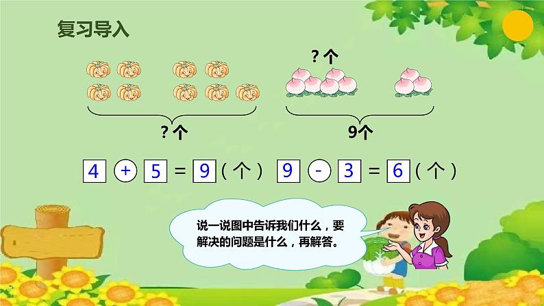 人教版数学一年级上册 5.8 用数学课件第2页