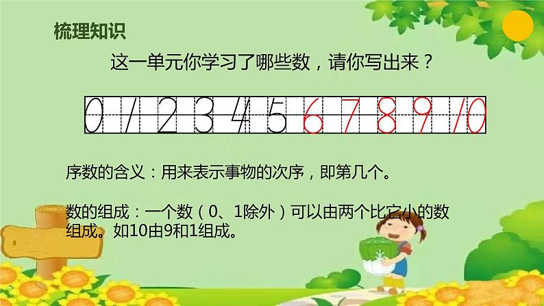 人教版数学一年级上册 5.13 整理和复习课件第4页