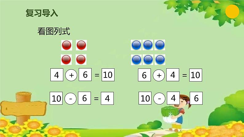 人教版数学一年级上册 6.3 十加几、十几加几及相应的减法课件02