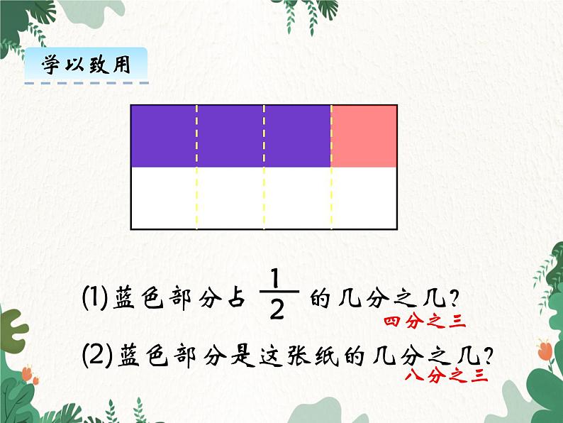 冀教版数学五年级下册 4.2 分数乘分数课件第8页