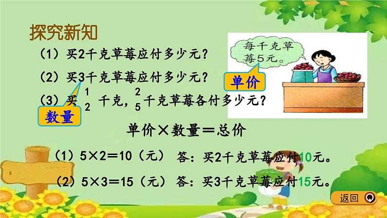 冀教版数学五年级下册 4.2 求一个整数的几分之几课件第4页