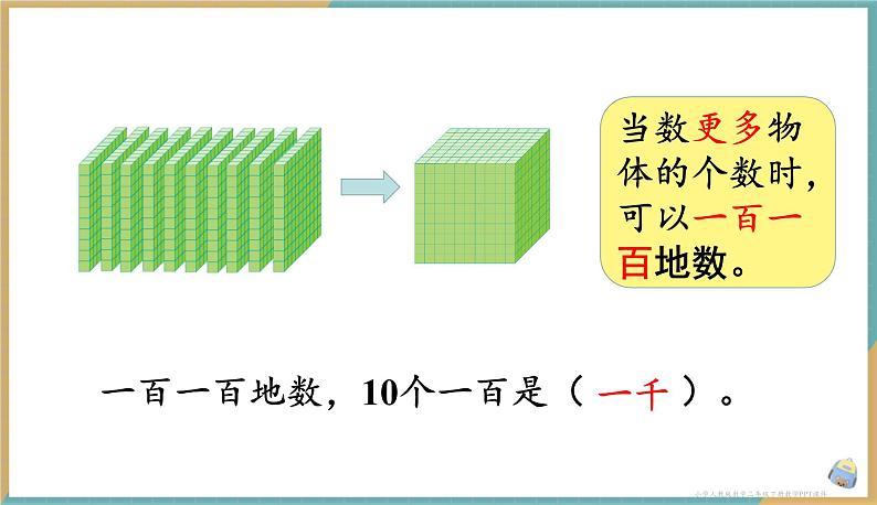 人教版小学数学二年级下册7.1 《1000以内数的认识（1）》 课件第5页