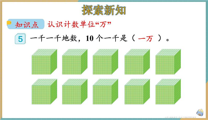 人教版小学数学二年级下册7.3 10000以内数的认识 课件03