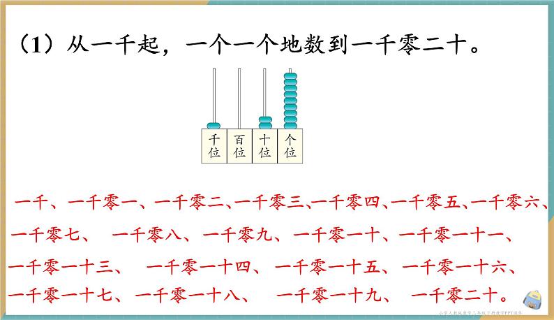 人教版小学数学二年级下册7.3 10000以内数的认识 课件08