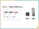 人教版小学数学二年级下册7.8《整百、整千数的加减法》课件