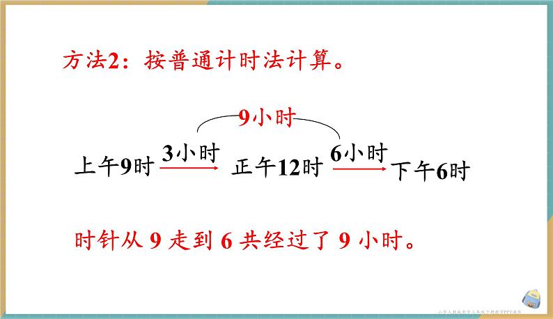 人教版小学数学三年级下册6.4 利用24时计时法解决问题 课件06