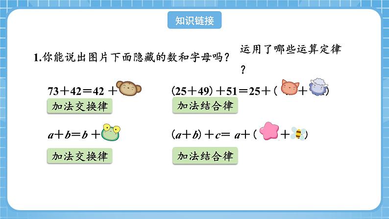 人教版数学四年级下册 3.4《乘法交换律和乘法结合律》课件+教案+分层练习+课前课中课后任务单04