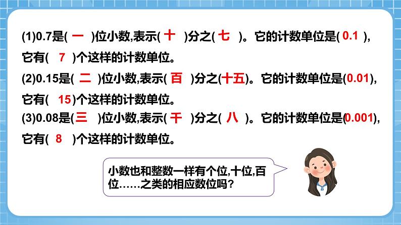 人教版数学四年级下册 4.2《小数的数位顺序表》课件+教案+分层练习+课前课中课后任务单06