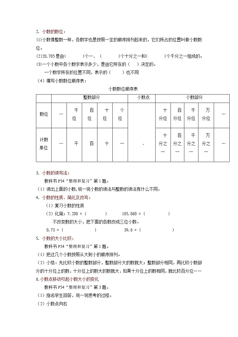 人教版数学四年级下册 4.12《整理与复习》课件+教案+分层练习+课前课中课后任务单03