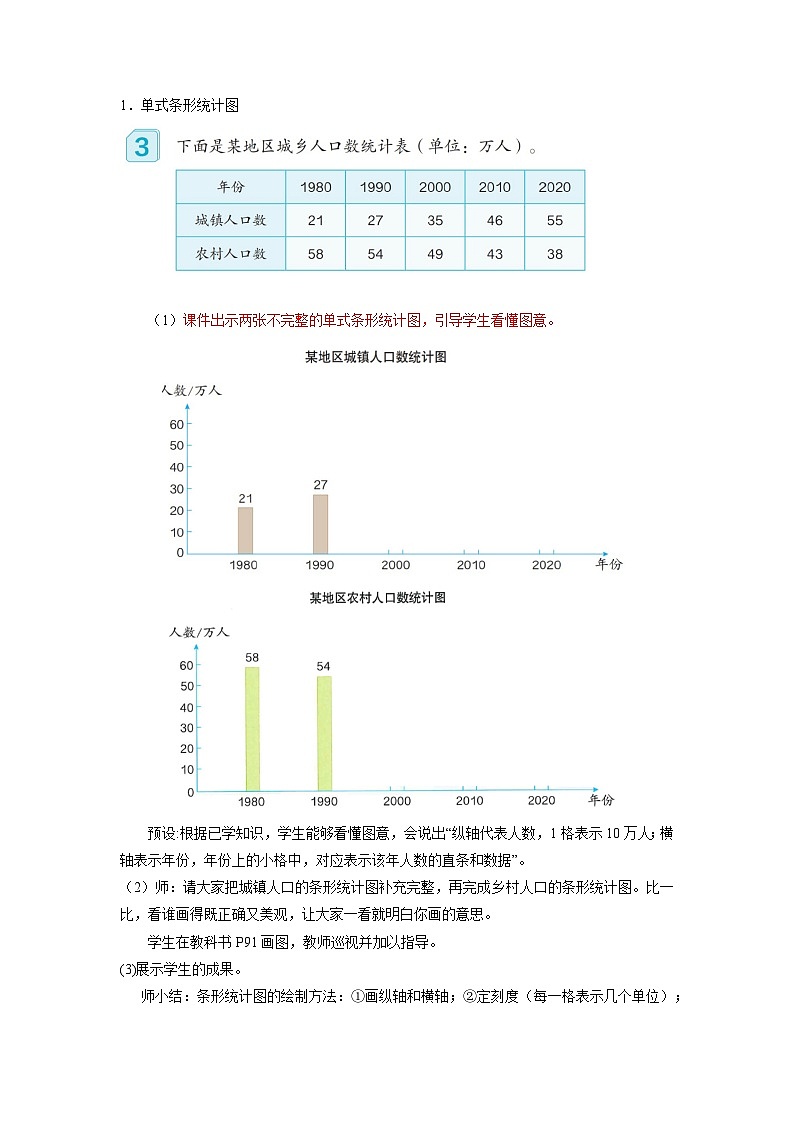 人教版数学四年级下册 8.2《复式条形统计图》课件+教案+分层练习+课前课中课后任务单03