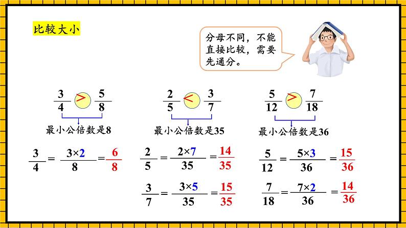 人教版数学五年级下册 6.2《异分母分数的加、减法》课件+教案+分层练习+课前课中课后任务单05