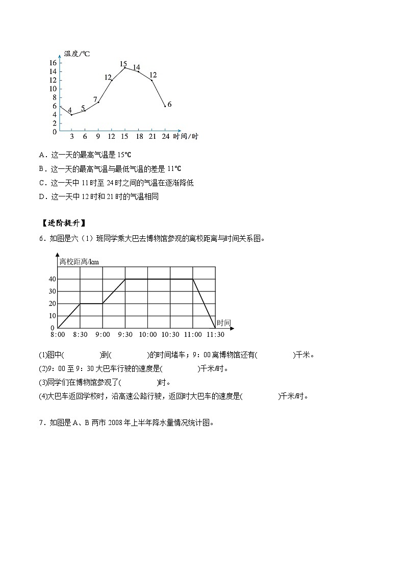 人教版数学五年级下册 7.2《复式折线统计图》课件+教案+分层练习+课前课中课后任务单02