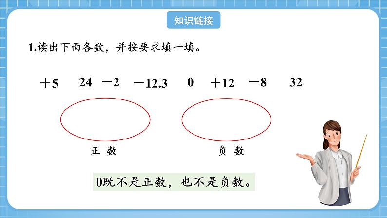 人教版数学六年级下册 1.2《在直线上表示数》例3 课件+教案+分层练习04