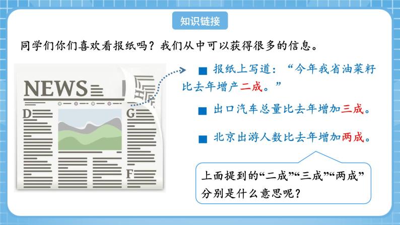 人教版数学六年级下册 2.2《认识成数》例2 课件+教案+分层练习04