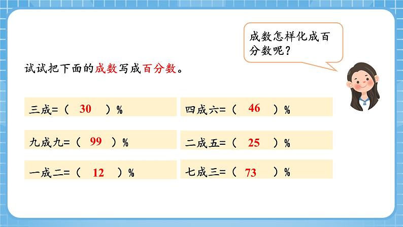 人教版数学六年级下册 2.2《认识成数》例2 课件+教案+分层练习08