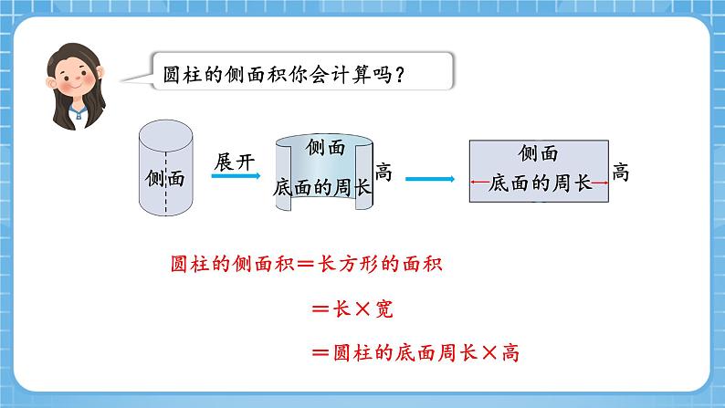 人教版数学六年级下册 3.2《圆柱的表面积》例3例4 课件+教案+分层练习08