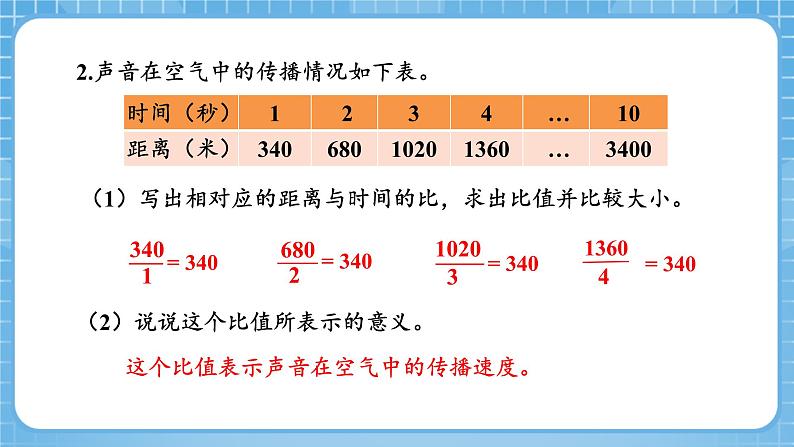 人教版数学六年级下册 4.1《比例的意义》课件+教案+分层练习05