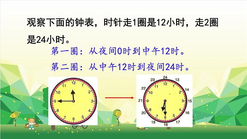 冀教版数学三年级下册 第1单元 年、月、日-第1课时 24时计时法课件第8页