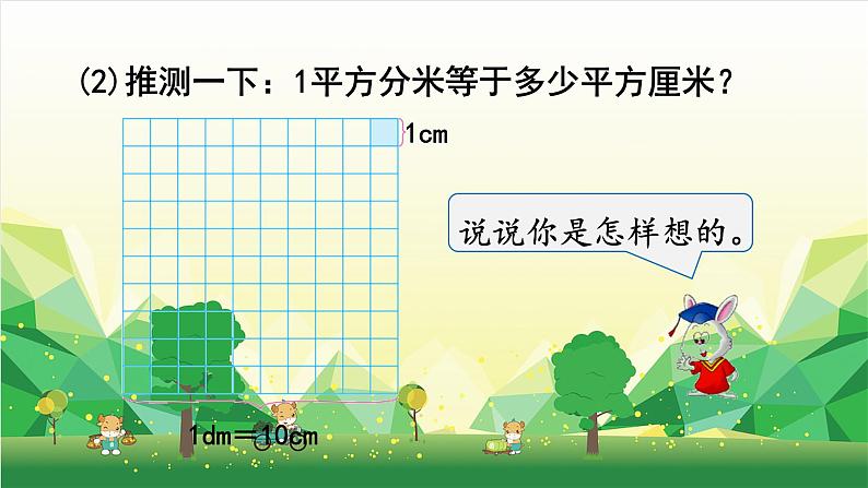 冀教版数学三年级下册 第7单元 长方形和正方形的面积-第4课时 面积单位间的进率课件第5页