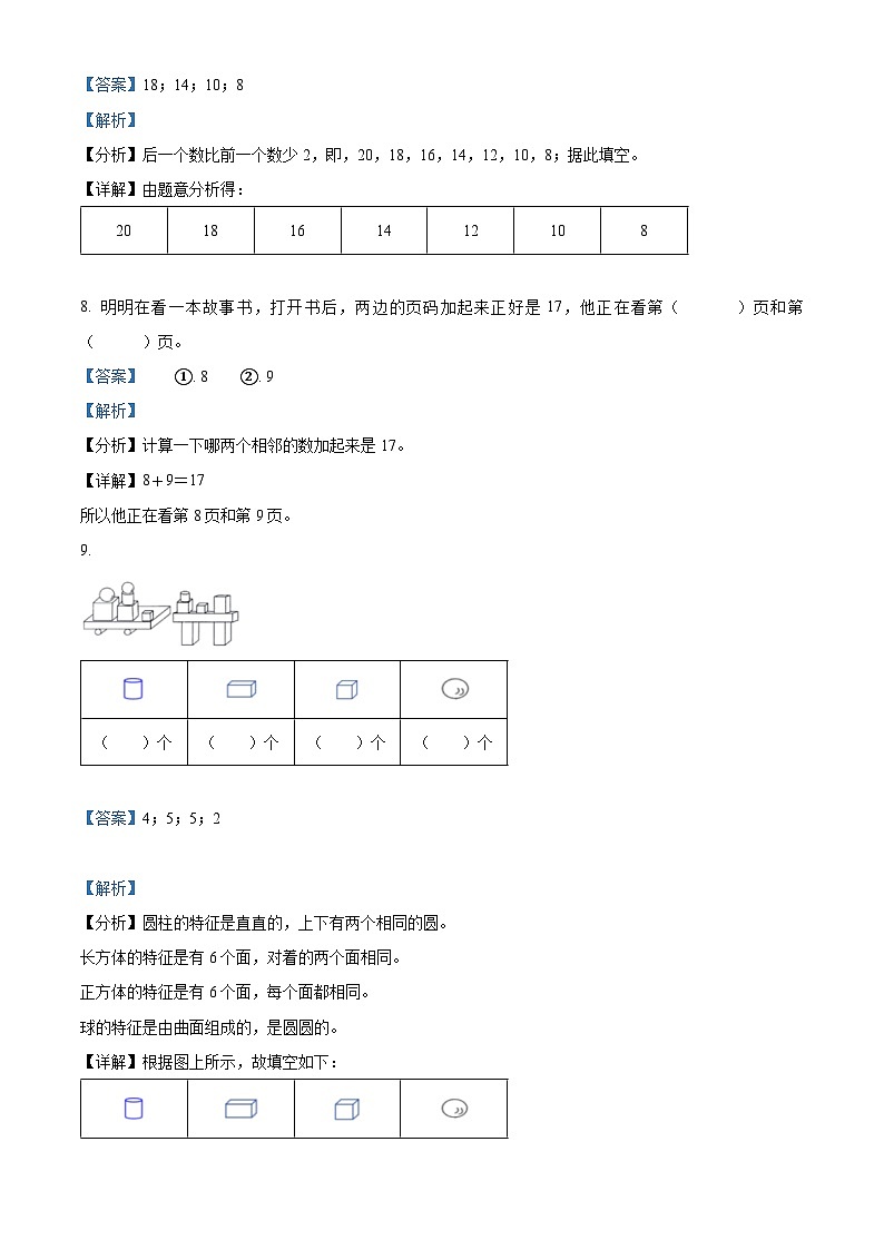 2023-2024学年福建省厦门市集美区厦门市集美区实小片区人教版一年级上册期末综合练习数学试卷（原卷版+解析版）03