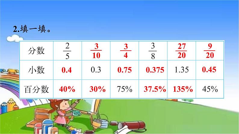 北师大版数学六年级上册 第4单元 百分数-练习三课件05