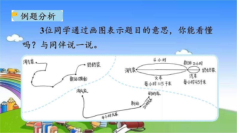 北师大版数学三年级上册 6.4 去奶奶家课件第5页