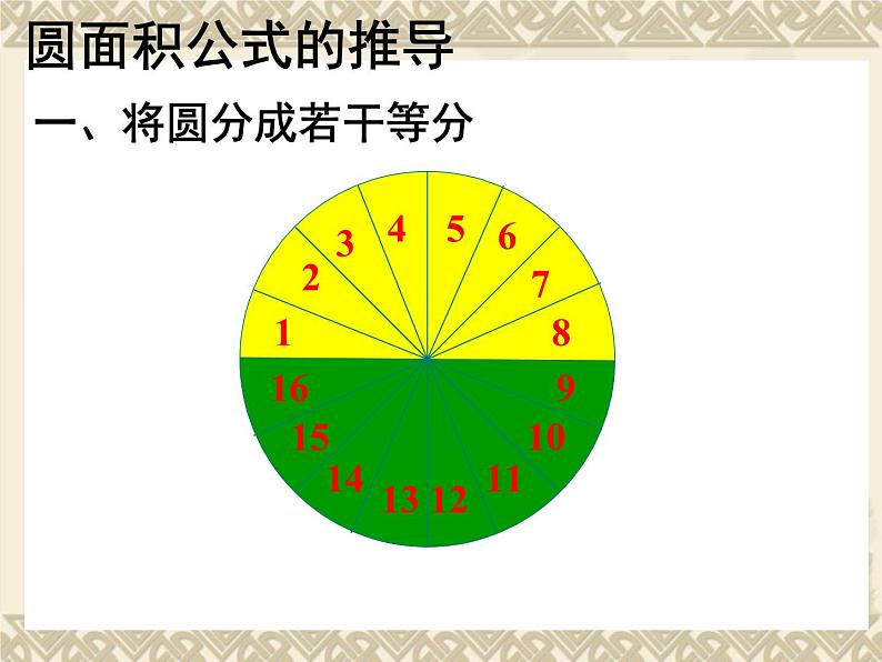 北师大版六年级数学上册第一单元圆的面积(一)课件PPT第8页