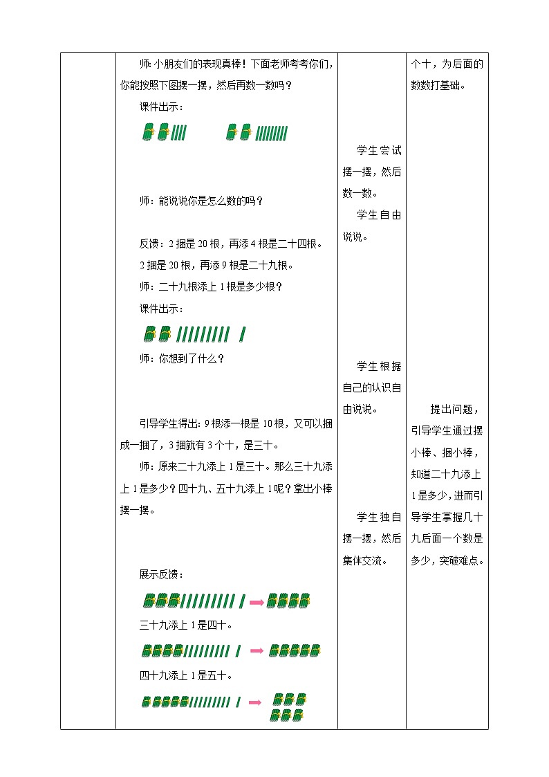 苏教版一年级下册数学《数100以内的数》教学设计第2页