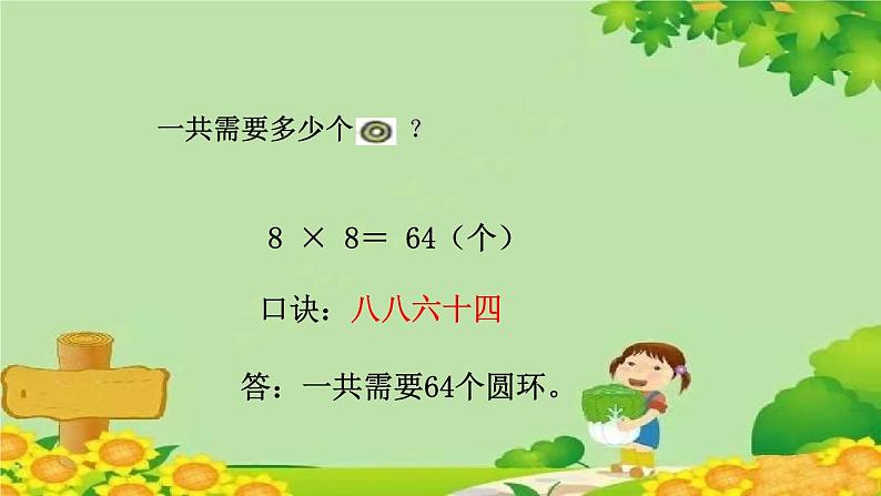 青岛版（五四制）数学二年级上册 3.3.8的乘法口诀课件第6页