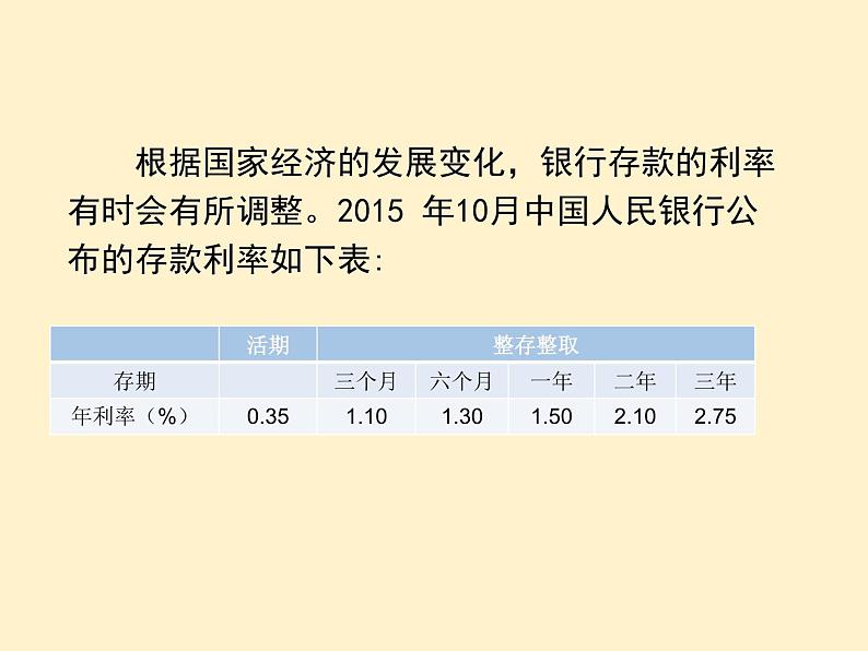 【同步课件】人教版数学六年级下册2.4 利率（例4、例5）课件第4页