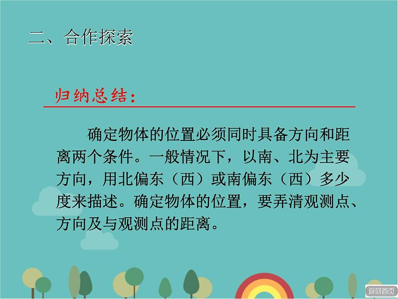 青岛版（六三）数学五年级下册 四 走进军营—方向与位置-2 根据方向和距离确定物体的位置课件06