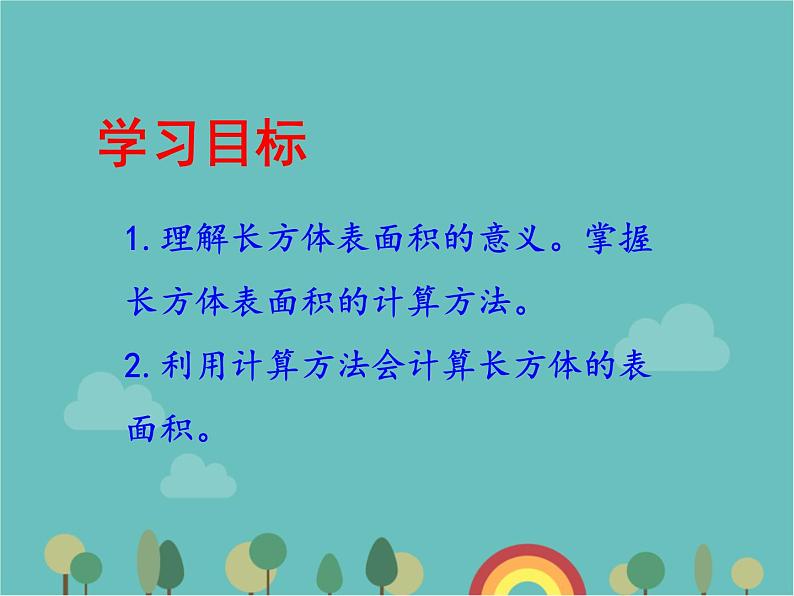 青岛版（六三）数学五年级下册 七 包装盒—长方体和正方体-1 长方体的表面积课件第2页