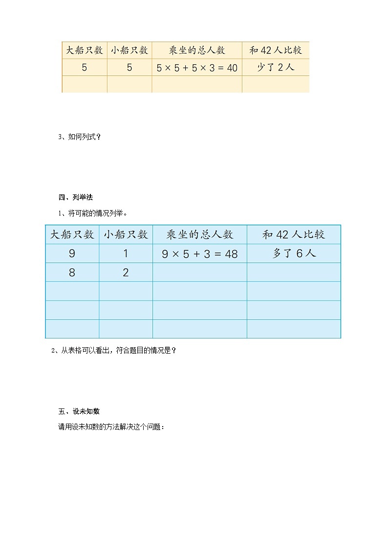 苏教版六年级下册数学第三单元 解决问题的策略 课时2导学案03