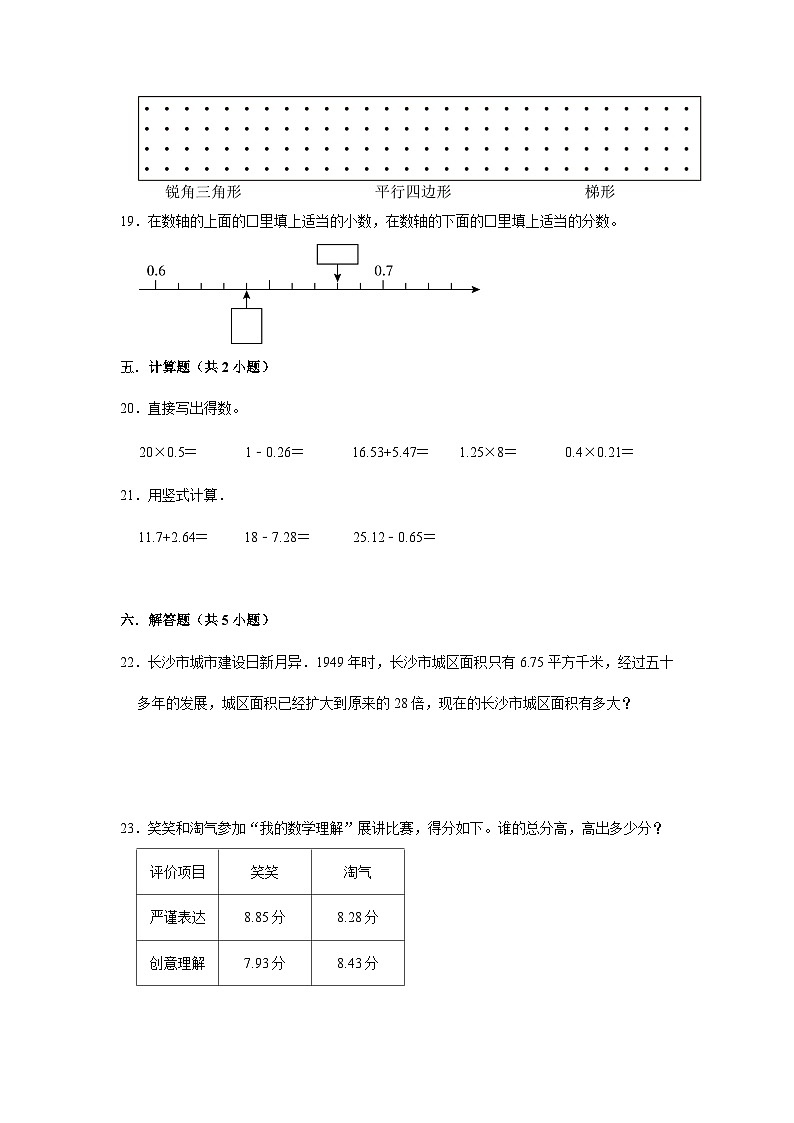 广东省深圳市2023-2024学年四年级下学期数学高频易错期中预测卷(北师大版)03