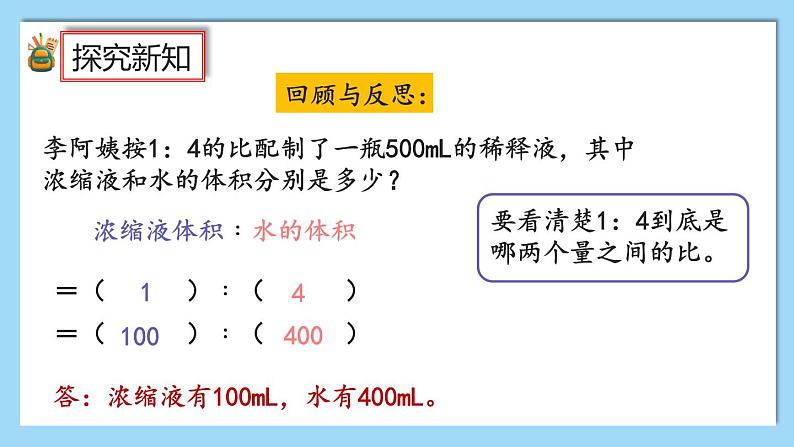 人教版数学六年级上册4.4《按比分配》课件+教案+练习07