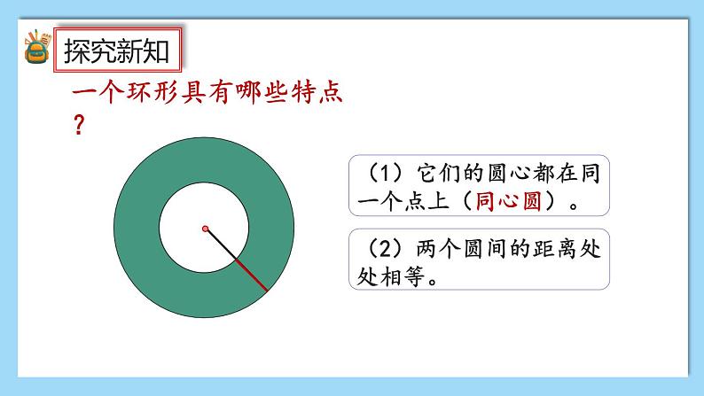 人教版数学六年级上册5.3.2《圆环的面积》课件+教案05