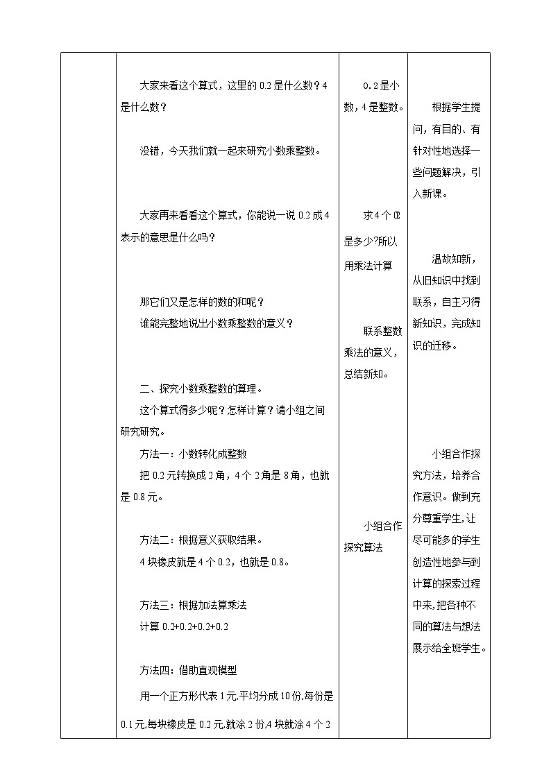北师大版数学四年级下册《买文具》教学设计03