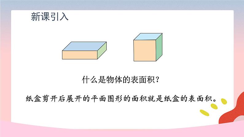 人教版五年级数学下册《3.2长方体和正方体的表面积》（课件）第2页