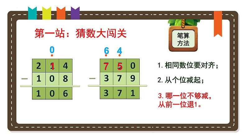 苏教版二年级下册数学《隔位退位减》（课件）第8页