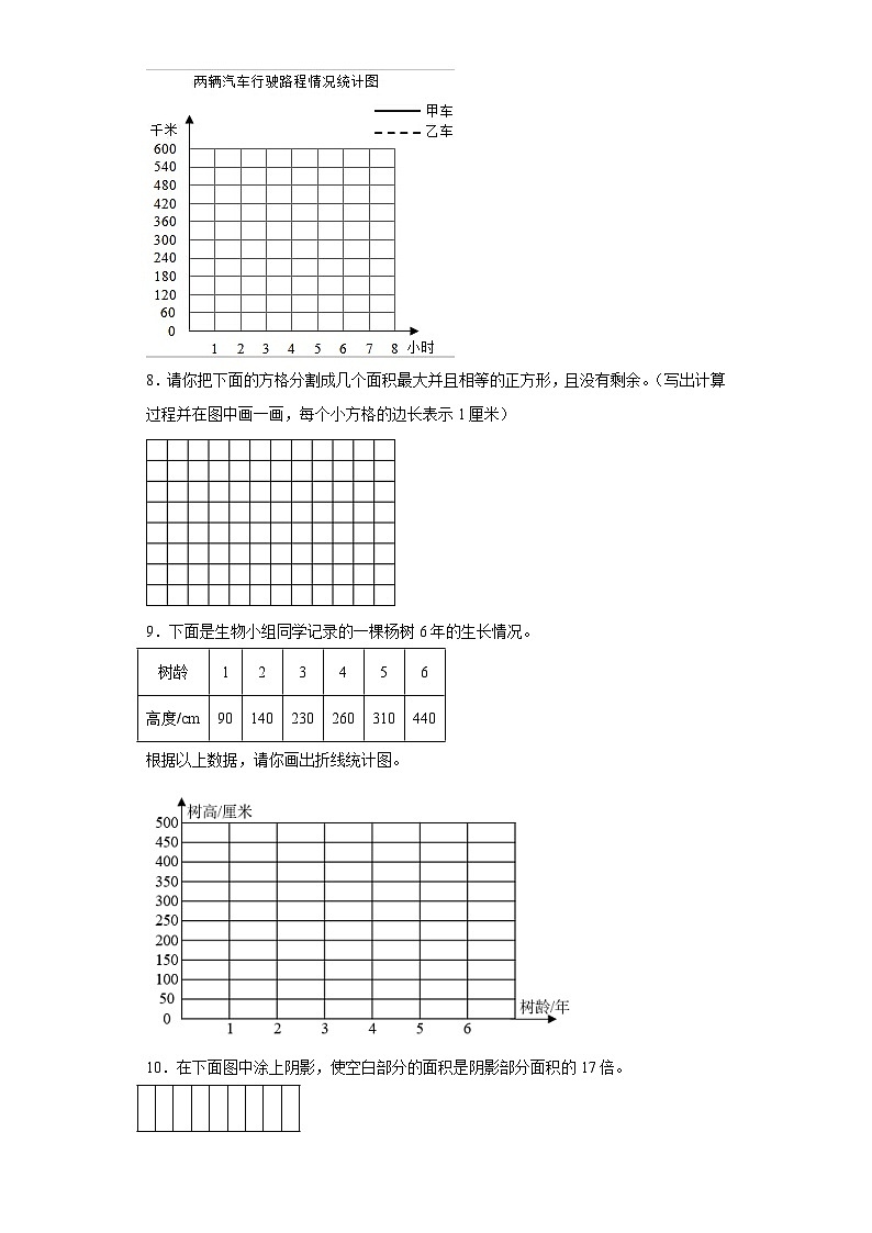 (期中典型真题)第1-3单元期中专项突破作图题—2023—2024学年五年级下册数学高频易错期中备考（苏教版）03