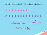 人教版小学一年级数学下册 100以内数的认识 整十数加减一位数解决问题课件