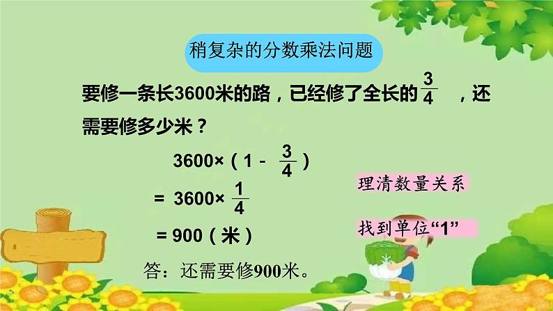 青岛版数学六年级上册 六、中国的世界遗产——分数四则混合运算-我学会了吗？课件05