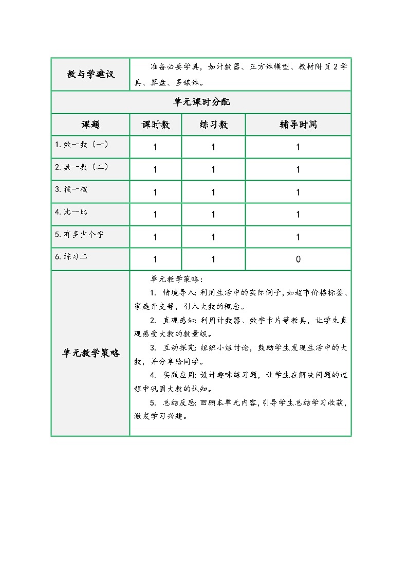 北师大版二年级数学下册第三单元《生活中的大数》（精品同步教学设计）02