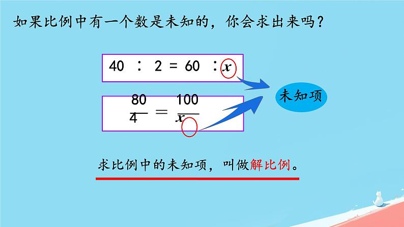 人教版小学六年级数学下册 解比例  课件第5页