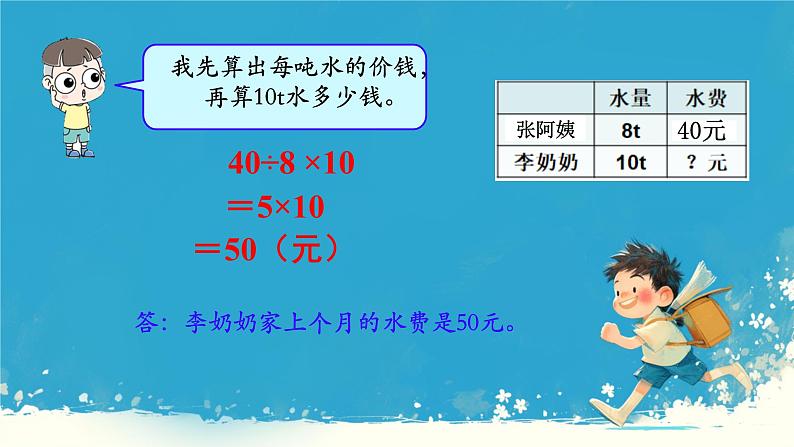 人教版小学六年级数学下册 用正比例解决问题 课件05