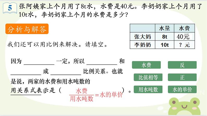 人教版小学六年级数学下册 用正比例解决问题 课件07