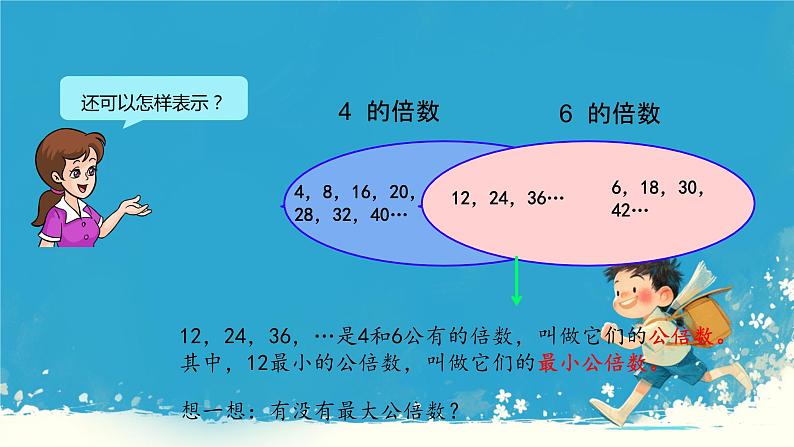 人教版小学五年级数学下册最小公倍数课件06