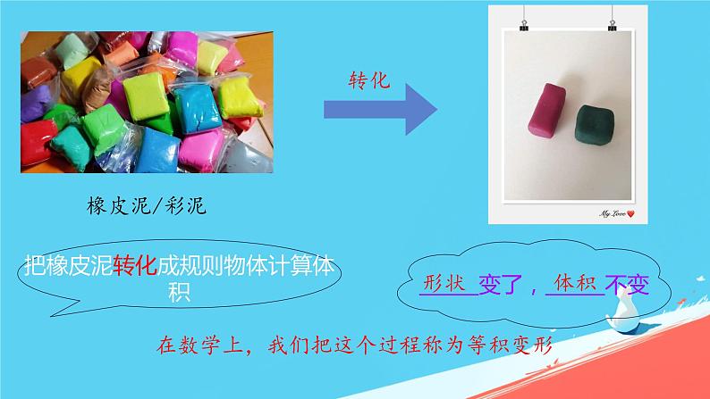 人教版小学五年级数学下册体积求不规则物体的体积课件第2页